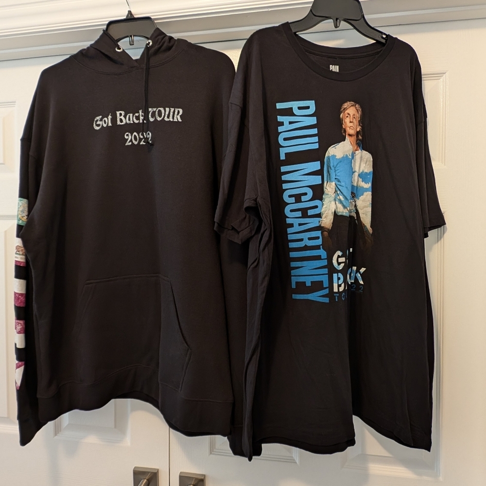 Paul McCartney Concert Hoodie and T-Shirt